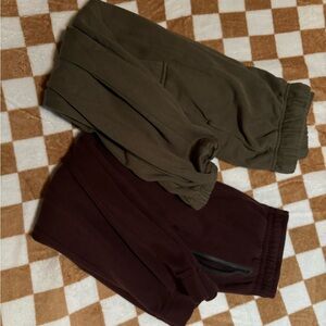 Old Navy Kids Sweatpants in Olive and Maroon